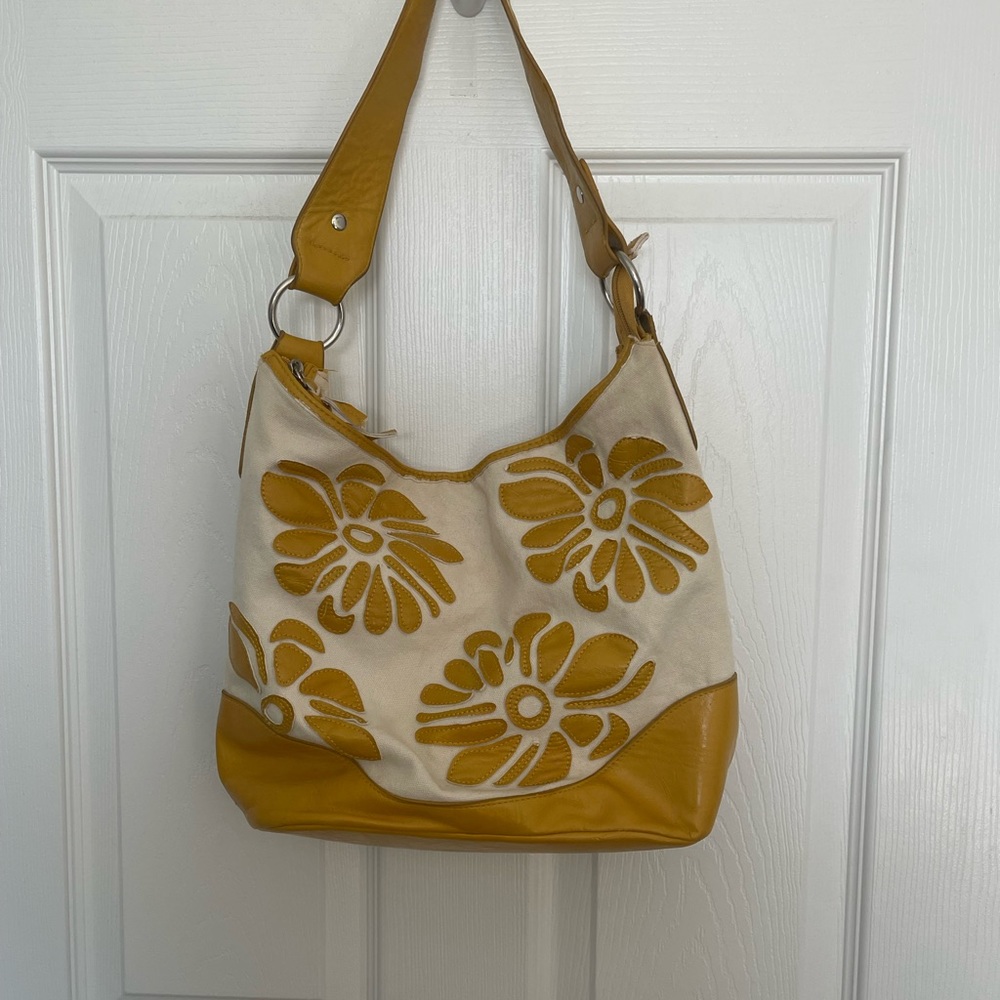 Vintage Bueno Mustard Yellow Shoulder Bag